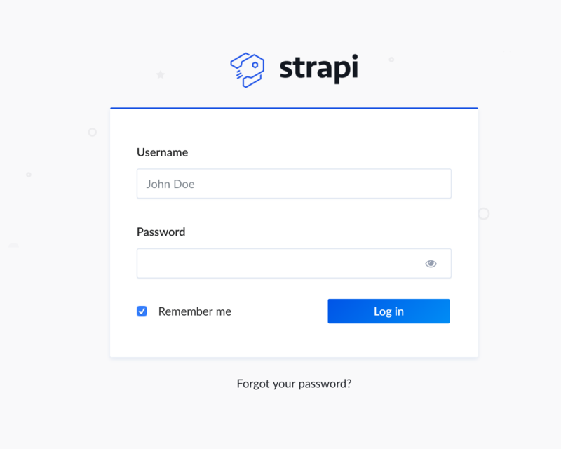 Strapi Admin CMS